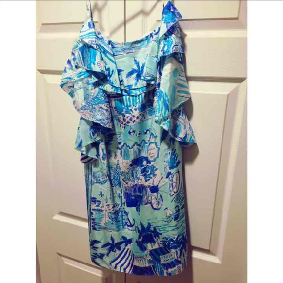 Lilly Pulitzer rare fresh catch toile