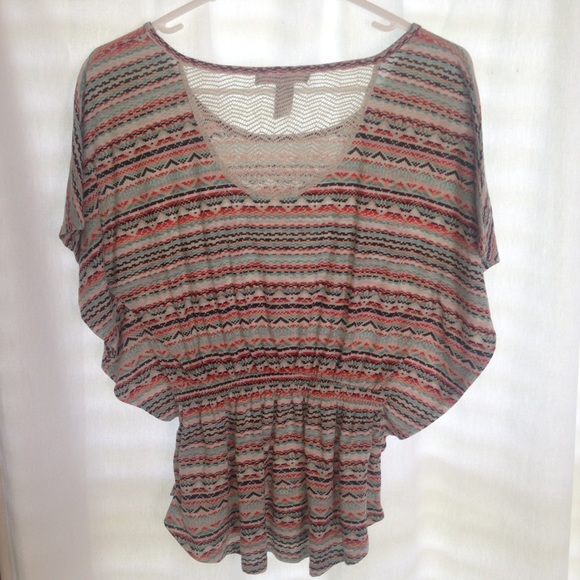 Tribal Print Blouse - Picture 2 of 3