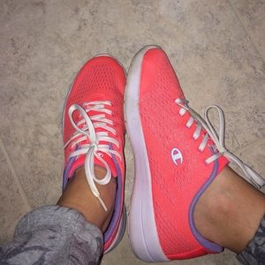 Champion memory foam neon shoes