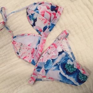 Floral Print Bathing Suit