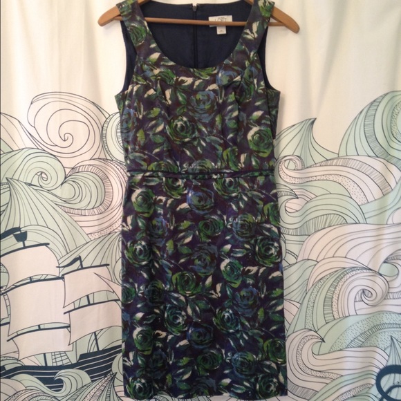 Floral shift dress Ann Taylor Loft size 2P
