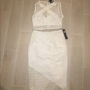 White laced two piece