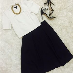 SNAP black mid-length skirt, size small.