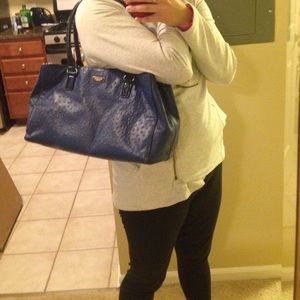 Blue leather Kate Spade bag