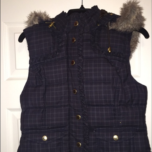 Juicy Couture navy vest sz M