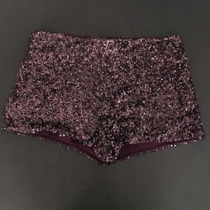 Sequin boy shorts, never used