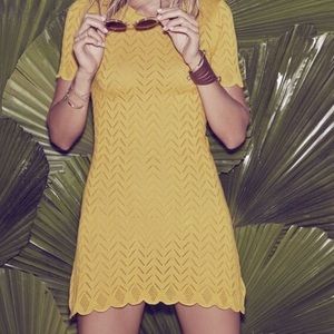 For Love and Lemons Open Back Knit Dress