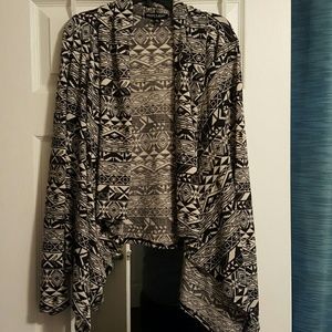 Printed cardigan