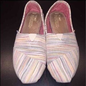 Multicolor Striped Canvas TOMS - 8.5W