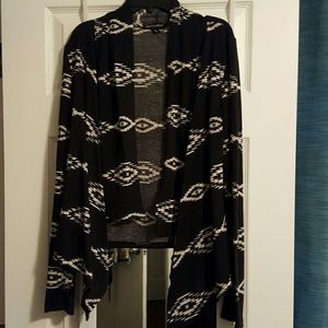Printed cardigan