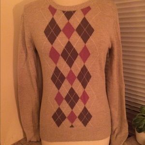 Argyle Tan/Brown Sweater
