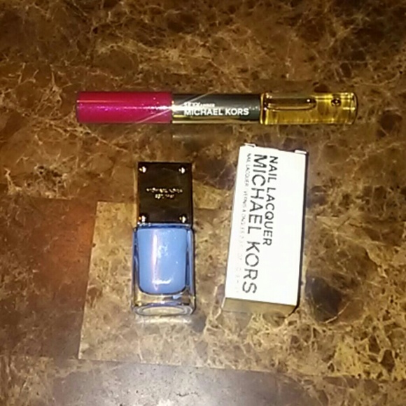 MK nail polish & lipgloss/perfume combo