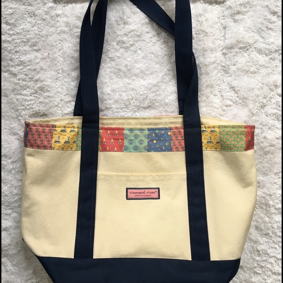 Vineyard Vines classic patchwork tote