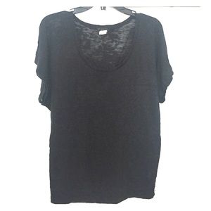 Black Burnout Short Sleeve Tee