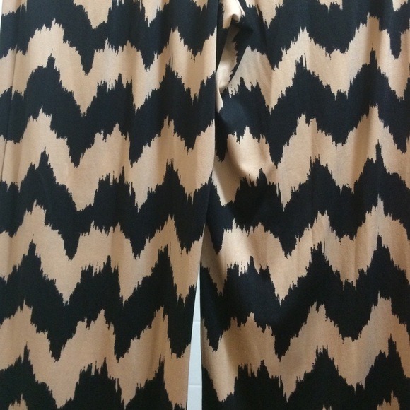 Brown and black chevron pants