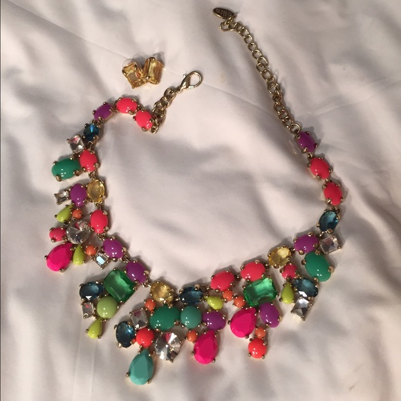 Colorful statement necklace