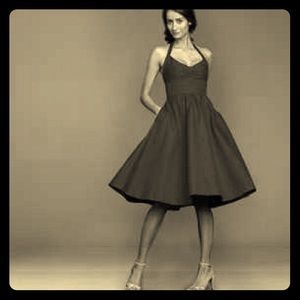 J. Crew Cotton Cady Lydia dress black