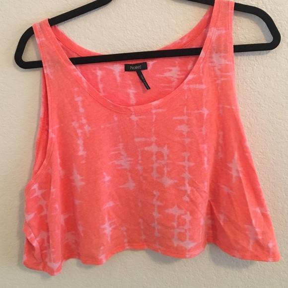 Orange Tie-Dye Crop Top
