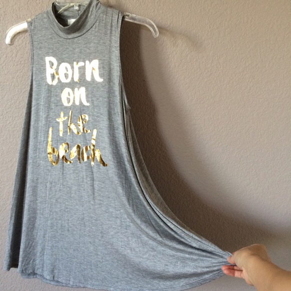 Gaze Tops - "Born on the Beach" flare bottom tee/tunic!