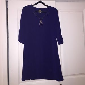 Bright Blue Retro Style Taylor Dress