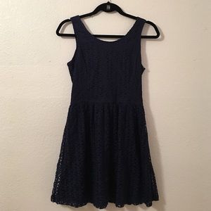Navy blue Forever 21 laced dress.