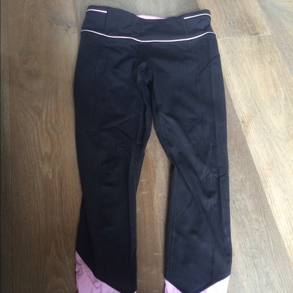 Lululemon black and pink tights