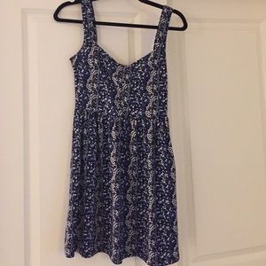Mini Blue Floral Dress