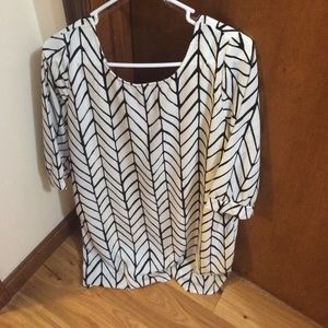 Black and white dress