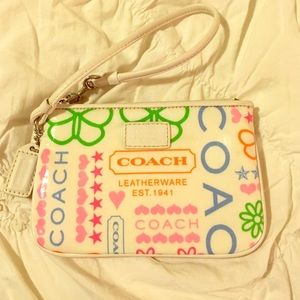 Colorful Coach Wristlet! Perfect for summer time!