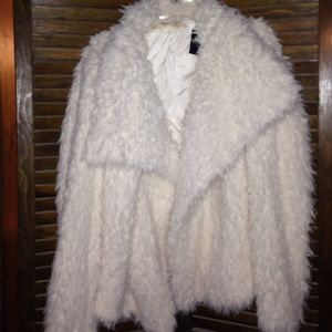 BNWT Hollister fur jacket