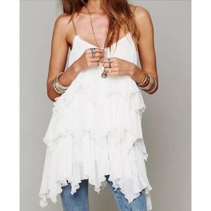 Free People Cascades Of Ruffles Tunic (size M)