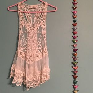 Lace tank top