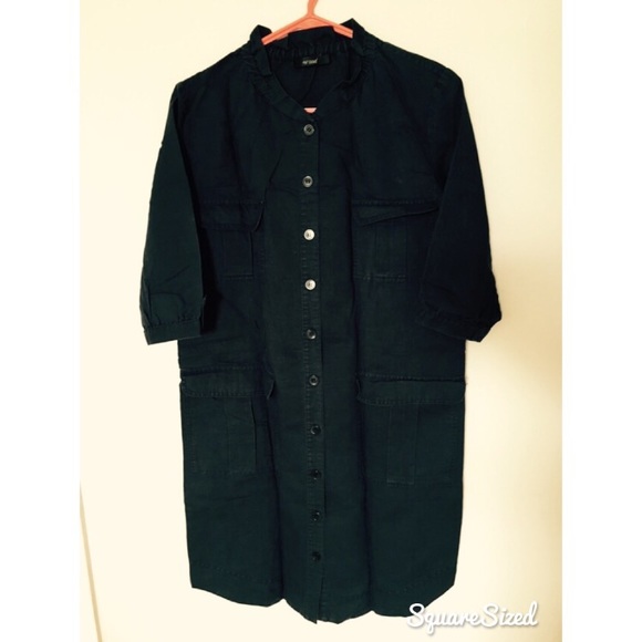 Wood Midi Utility dress - Picture 1 of 2