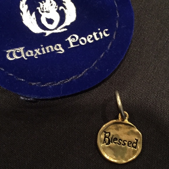 Waxing Poetic "Blessed" charm