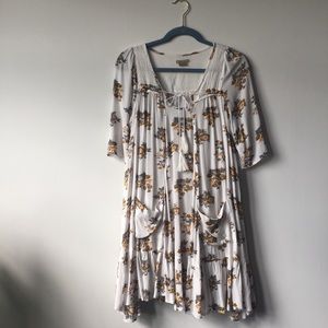 Floral Sweetheart Dress w/pockets