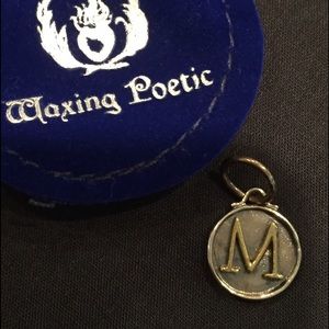 Waxing Poetic "M" initial charm