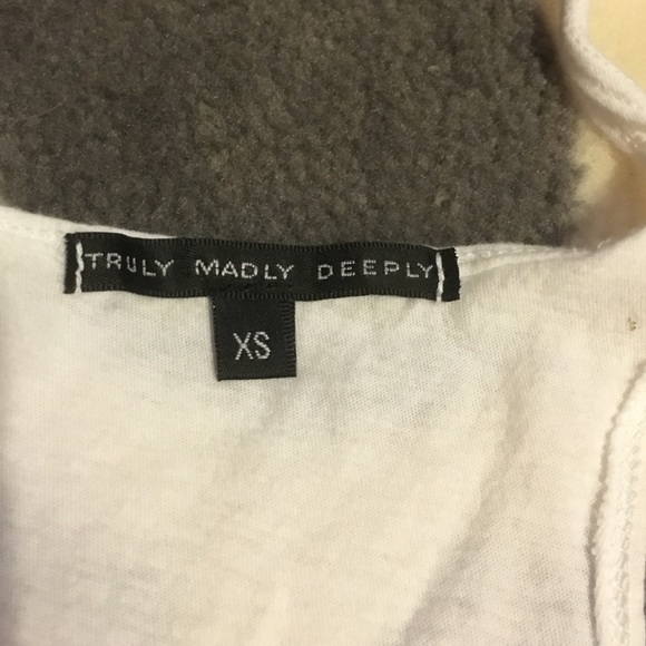 B&W American flag crop top. - Picture 3 of 3