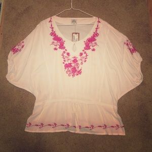 Pink & White Ariat Tunic