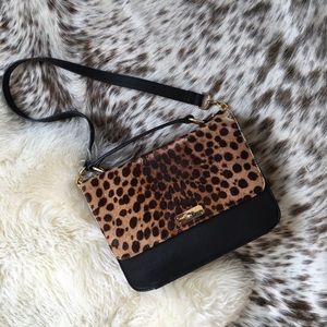 J Crew "Edie" leopard bag