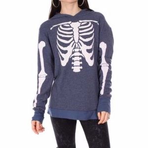Wildfox Hunting Skeleton Hoodie