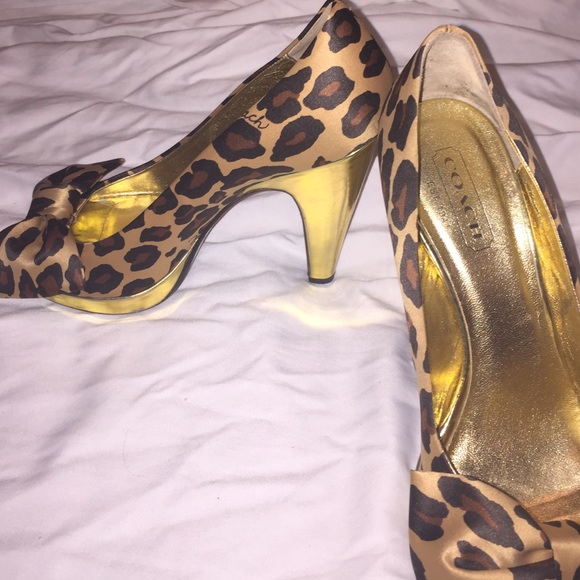 Coach cheetah heels - Picture 3 of 4