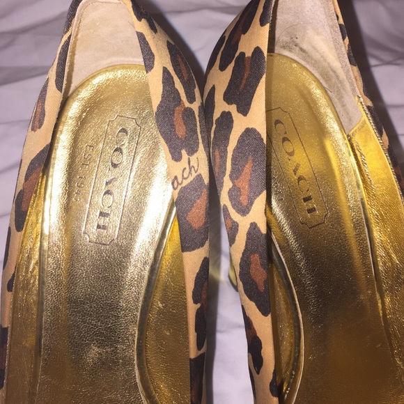Coach cheetah heels - Picture 4 of 4