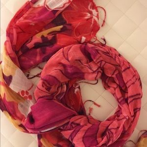 Floral summer scarf