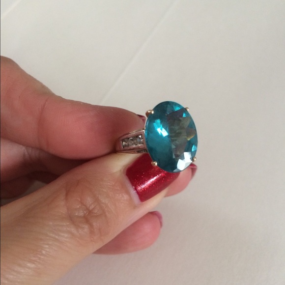 Paraiba apatite ring - Picture 4 of 4