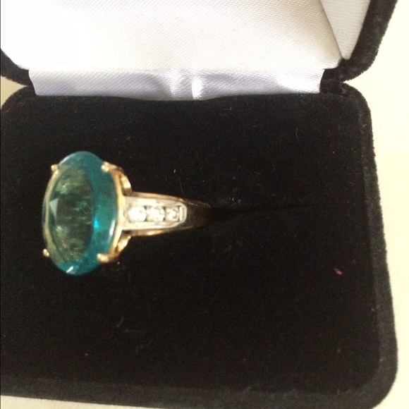 Paraiba apatite ring - Picture 3 of 4