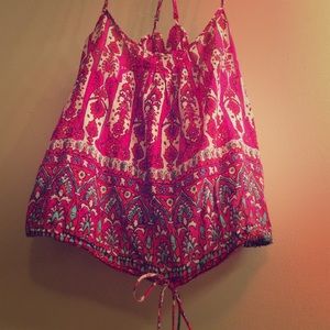 Cute multicolor summer crop-top!