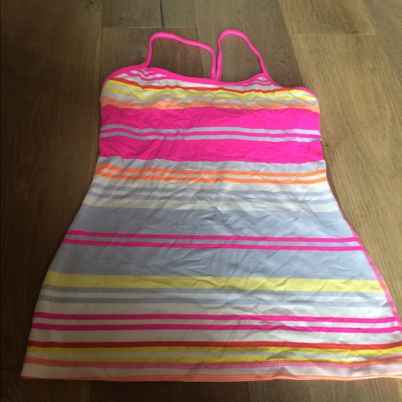 Multi colored lululemon tank