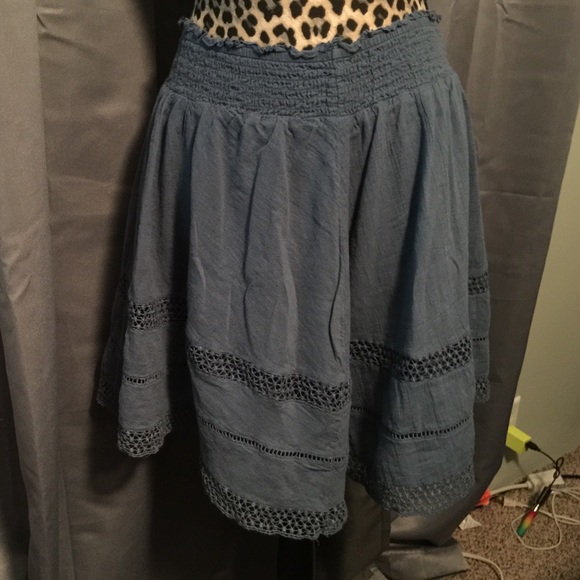 Lined skirt blue - Picture 1 of 1