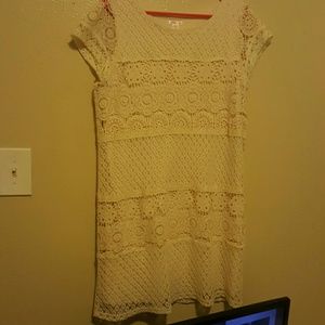Lace shift dress