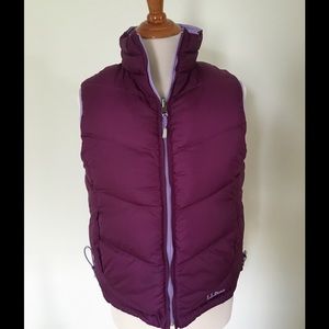 L.L. Bean Women's Reversible Down Puffer Vest, S